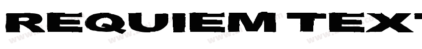 Requiem Text Regular字体转换